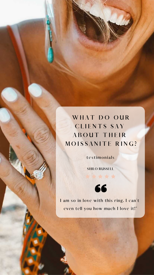 What do our clients say about their Moissanite Engagement Ring?!