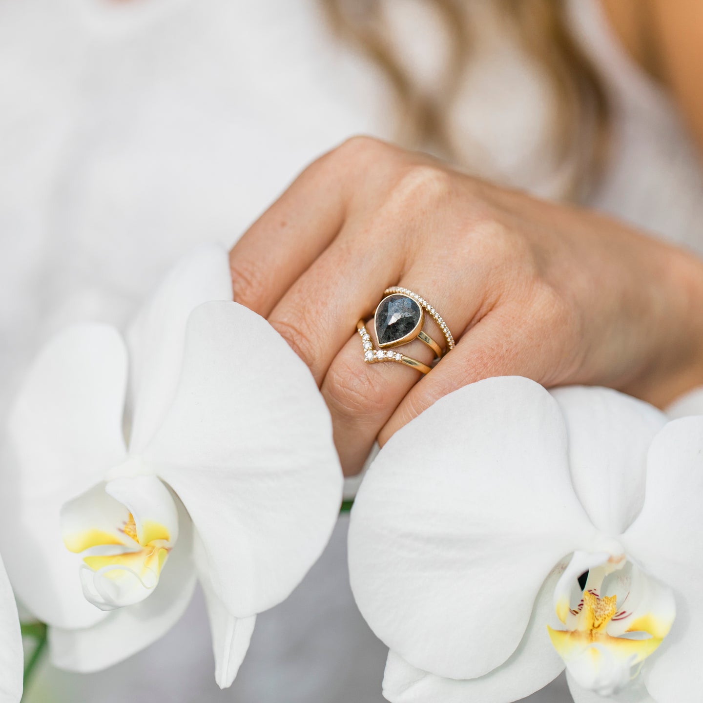 Salt & Pepper Diamond Engagement Rings