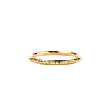 Nest Hammered Thin Gold Stacking Ring - MTD