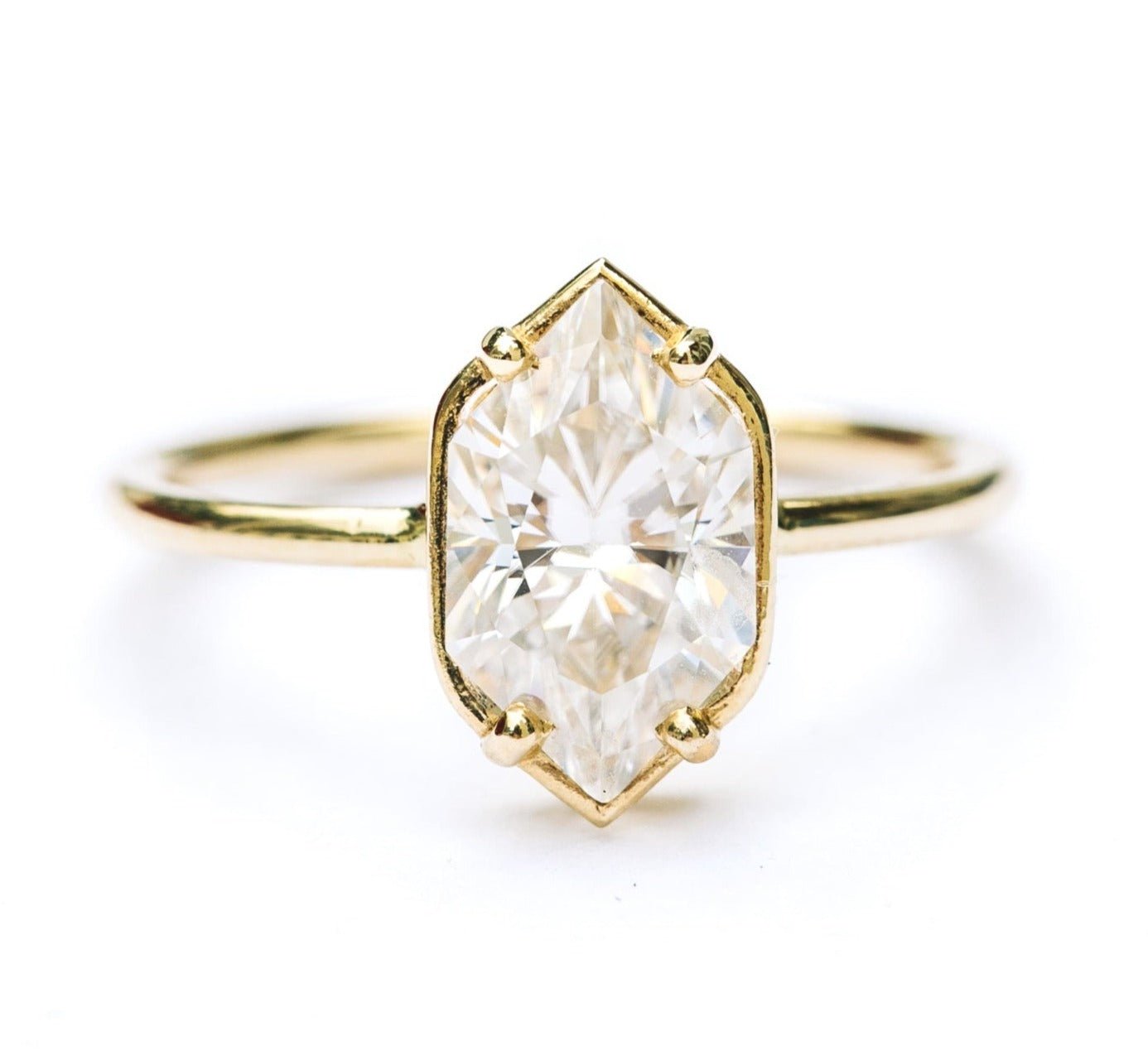 Josephine Elongated Hexagon Engagement Ring – MTD