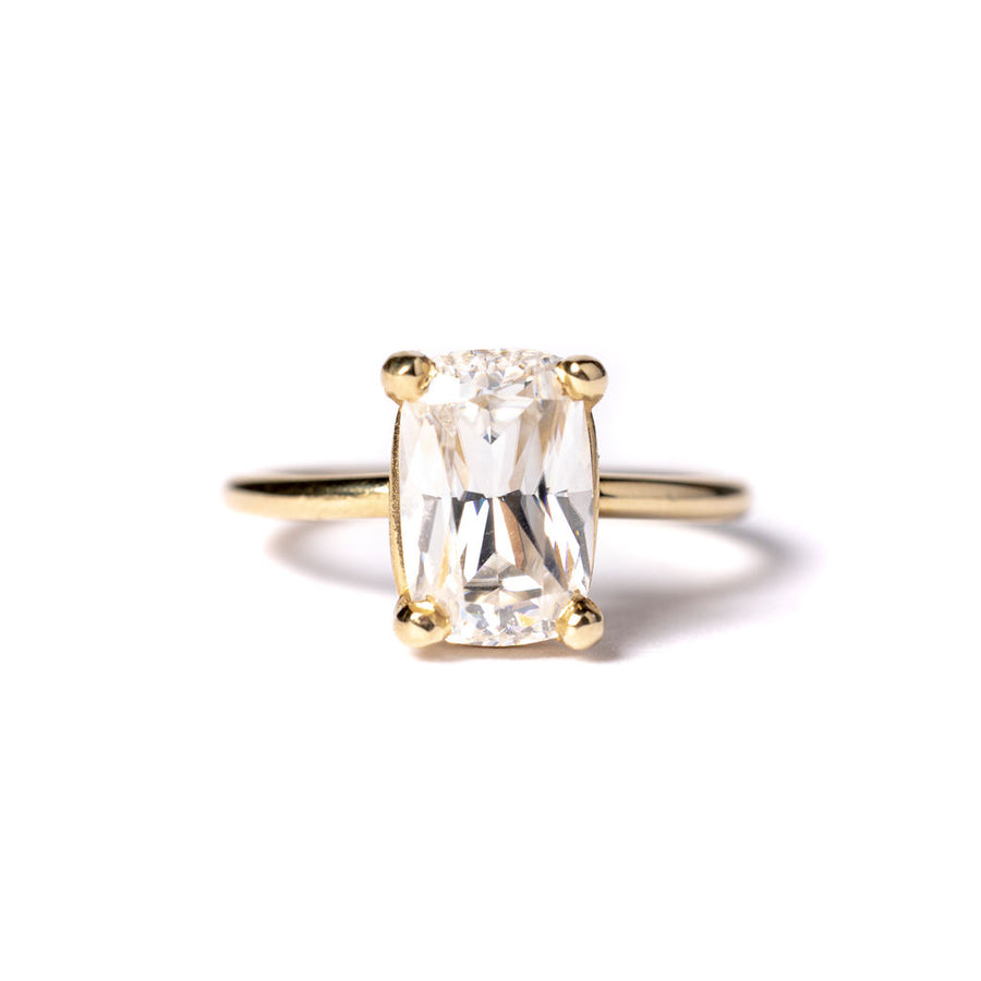 Shaleigh Antique Elongated Ring | Elongated Cushion Ring | MTD
