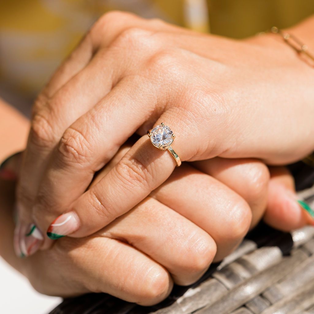 Old Mine Cut vs Modern Brilliant Diamond Rings and What They Look Like on the Hand - MTD