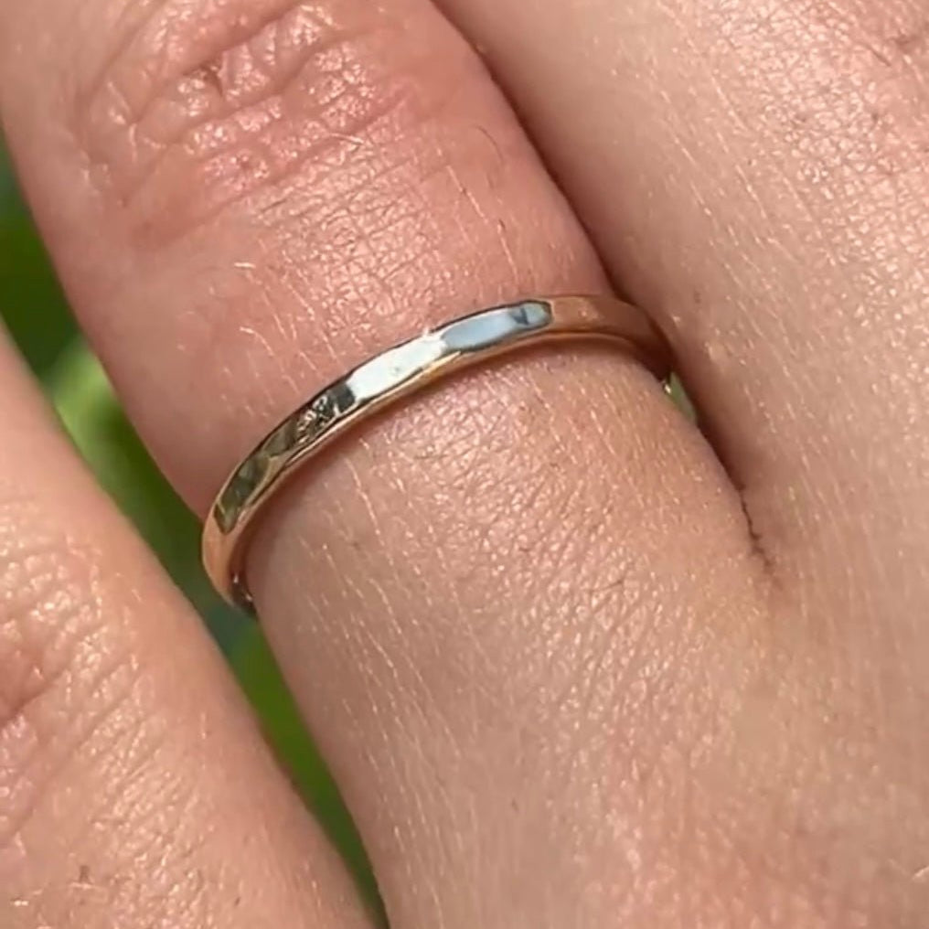 Hammered Wedding Bands and Engagement Ring Combos — Perfect Fit for Every Love Story - MTD