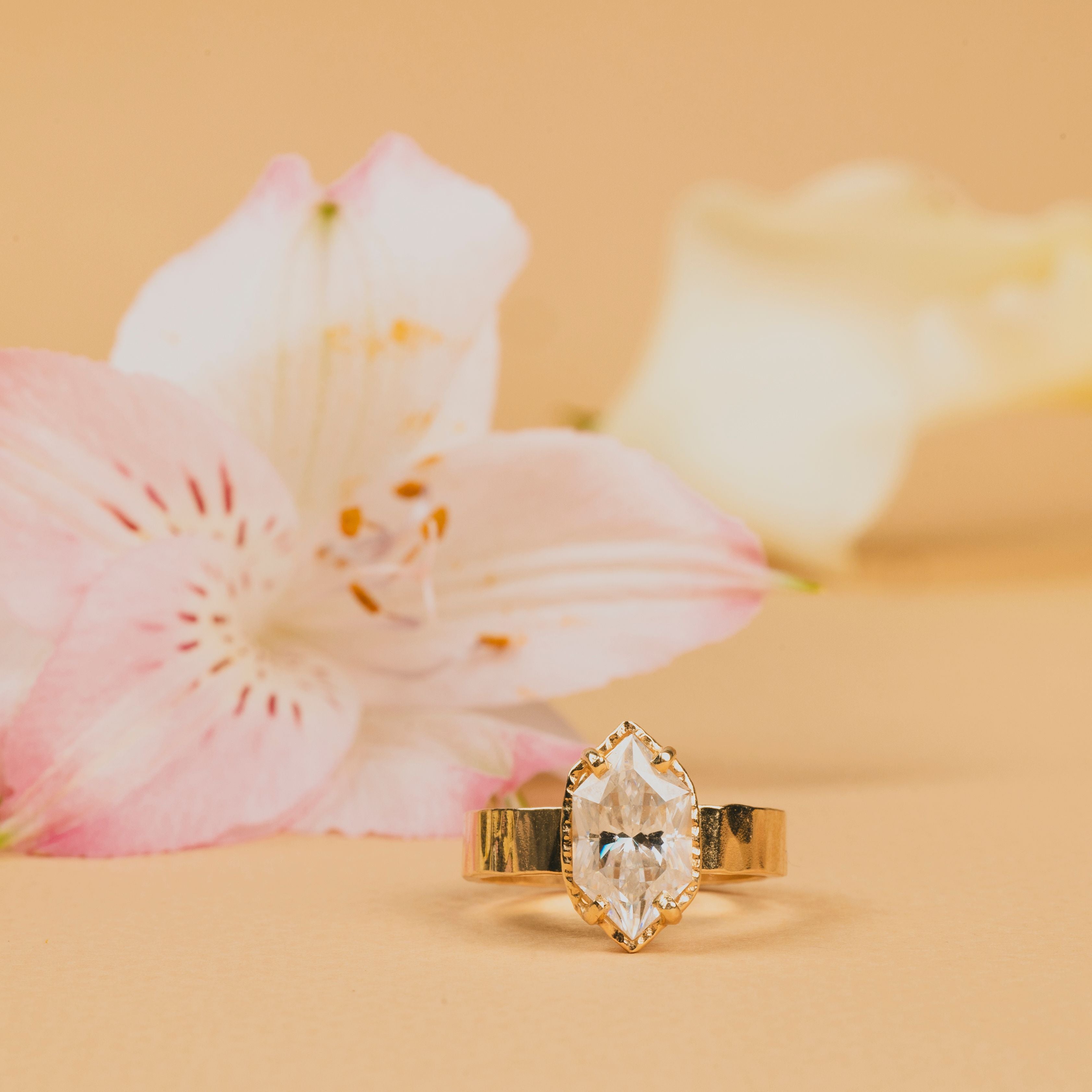 The Ultimate Guide to Elongated Hexagon Engagement Rings — From Shape to Setting - MTD