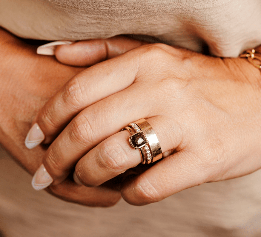 The Art of the Stack: How to Find the Perfect Stacking Rings for Your Engagement and Wedding Set - MTD