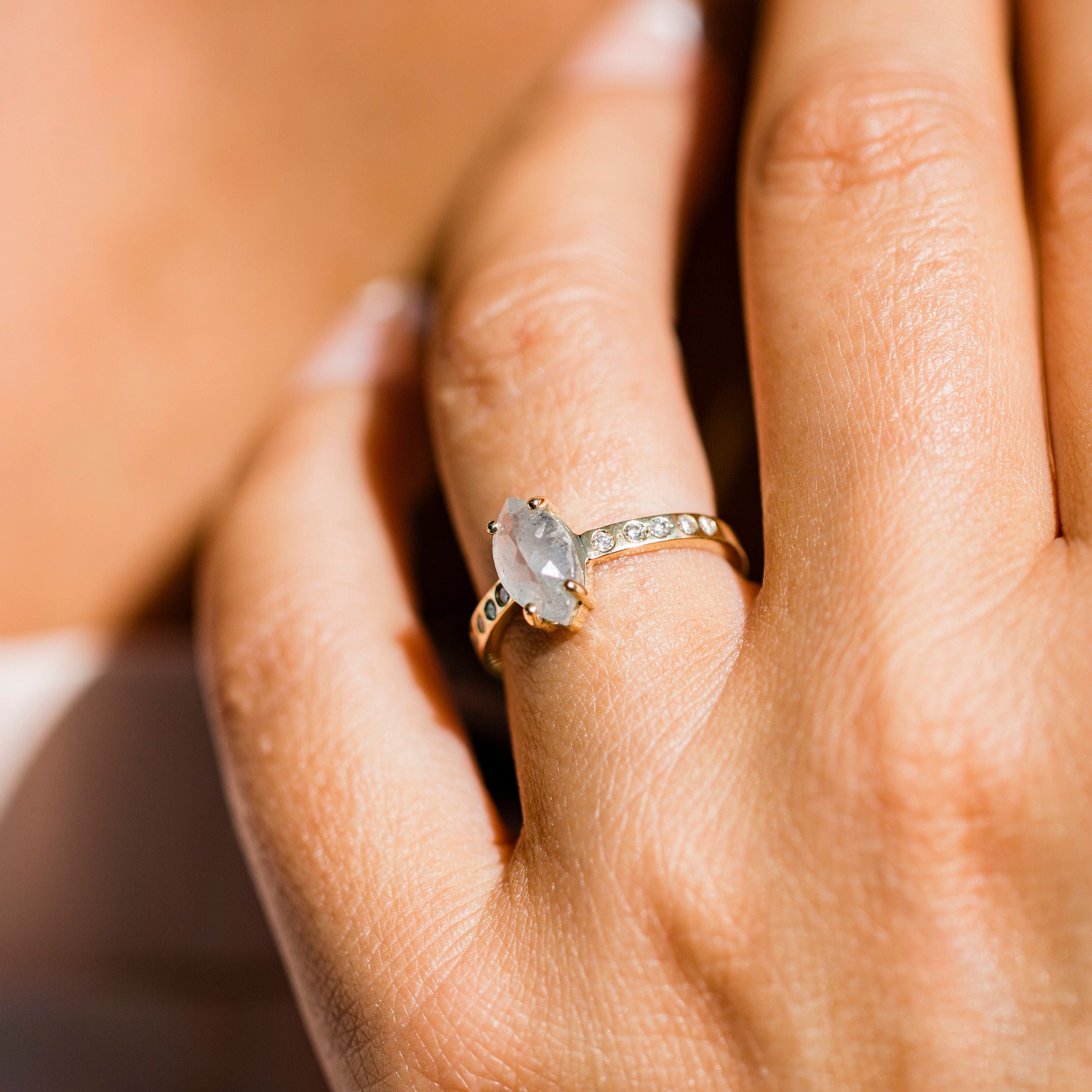 Marquise vs Pear Diamond: What These Romantic Shapes Really Look Like on Your Hand - MTD