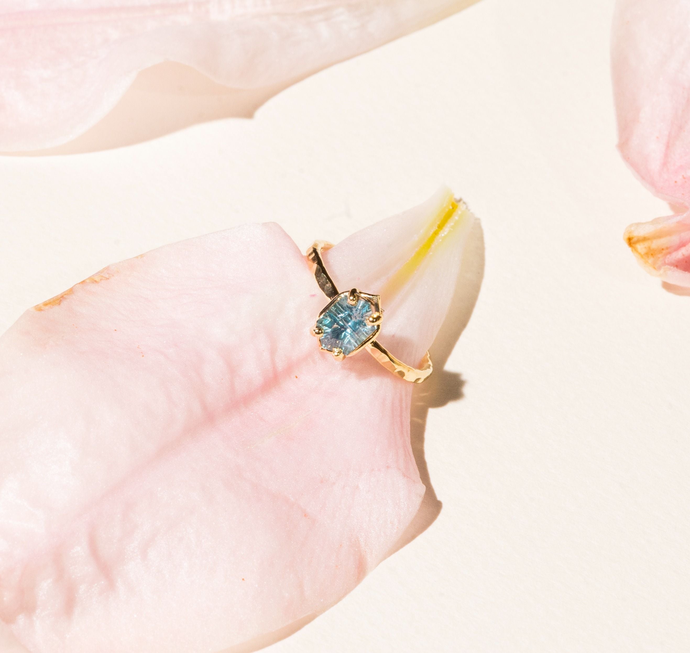 Sapphire vs Diamond Engagement Rings  and What They Look Like on the Hand - MTD