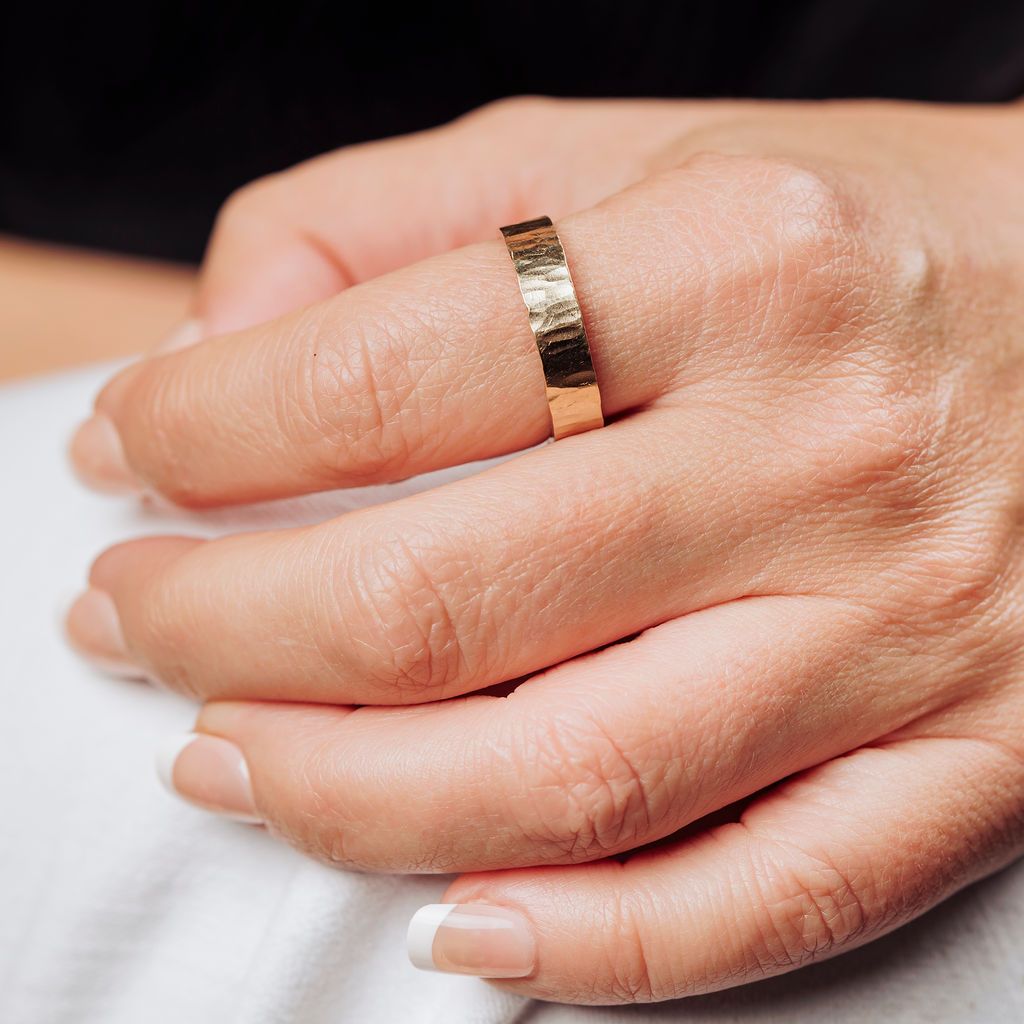 Timeless Hammered Wedding Bands - MTD
