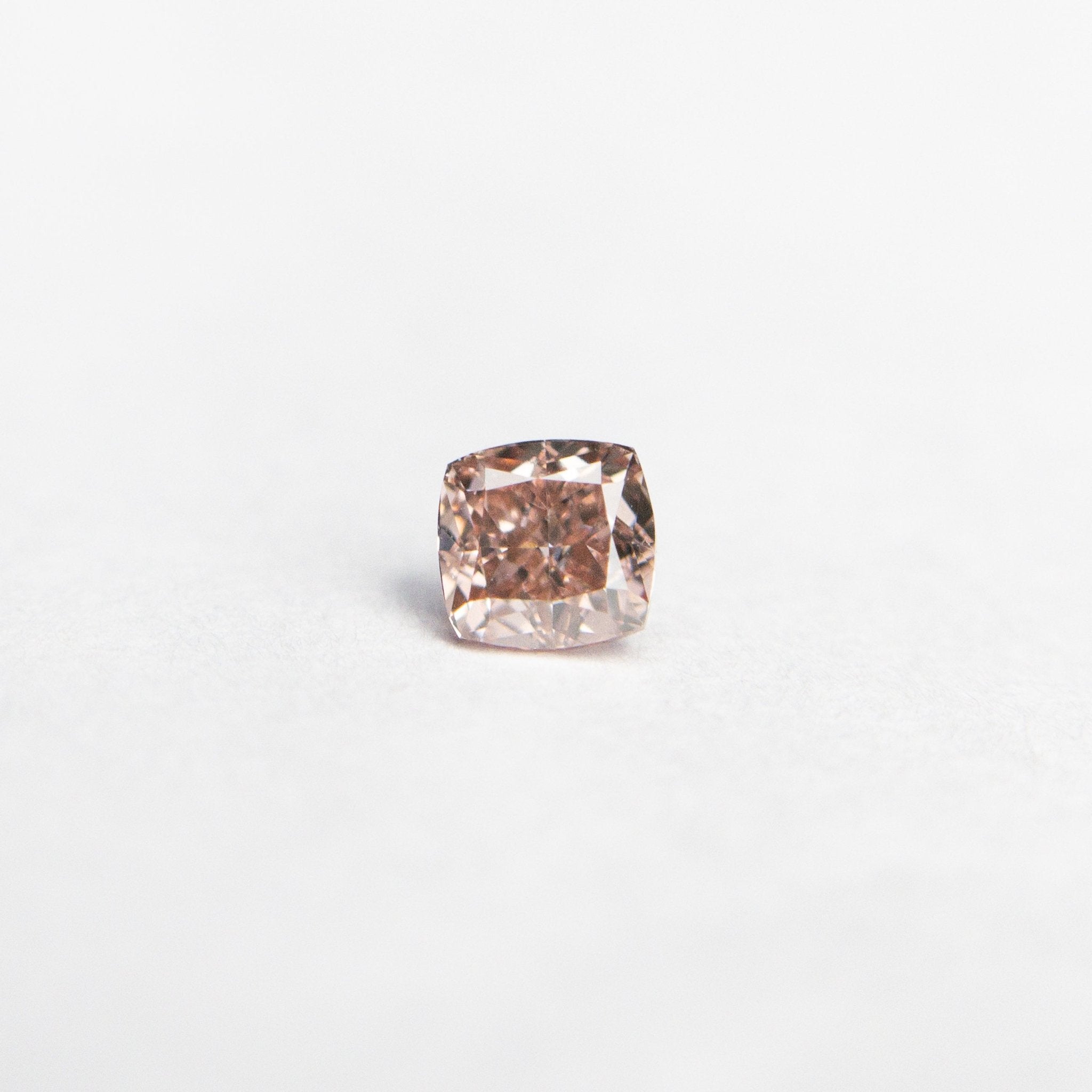 0.13ct 2.79x2.72x1.87mm GIA Fancy Orangy Pink Cushion Brilliant 🇦🇺 24100 - 01 - MTD