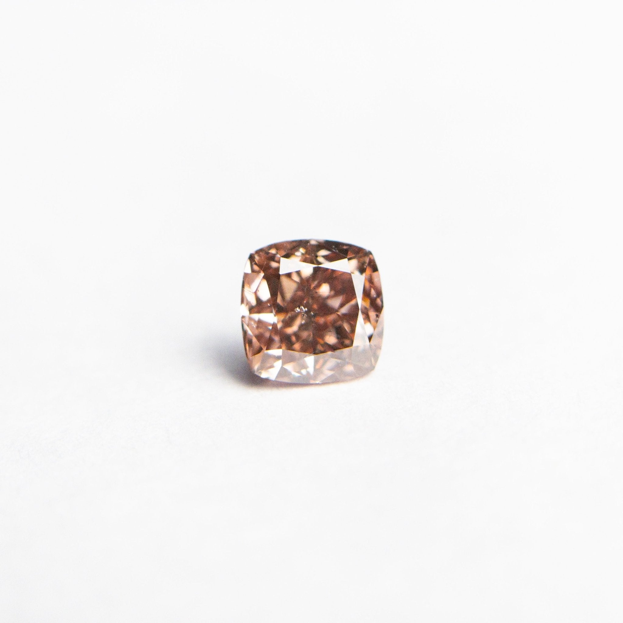 0.30ct 3.74x3.69x2.49mm GIA SI2 Fancy Deep Brownish Orangy Pink Cushion Brilliant 🇦🇺 24104 - 01 - MTD