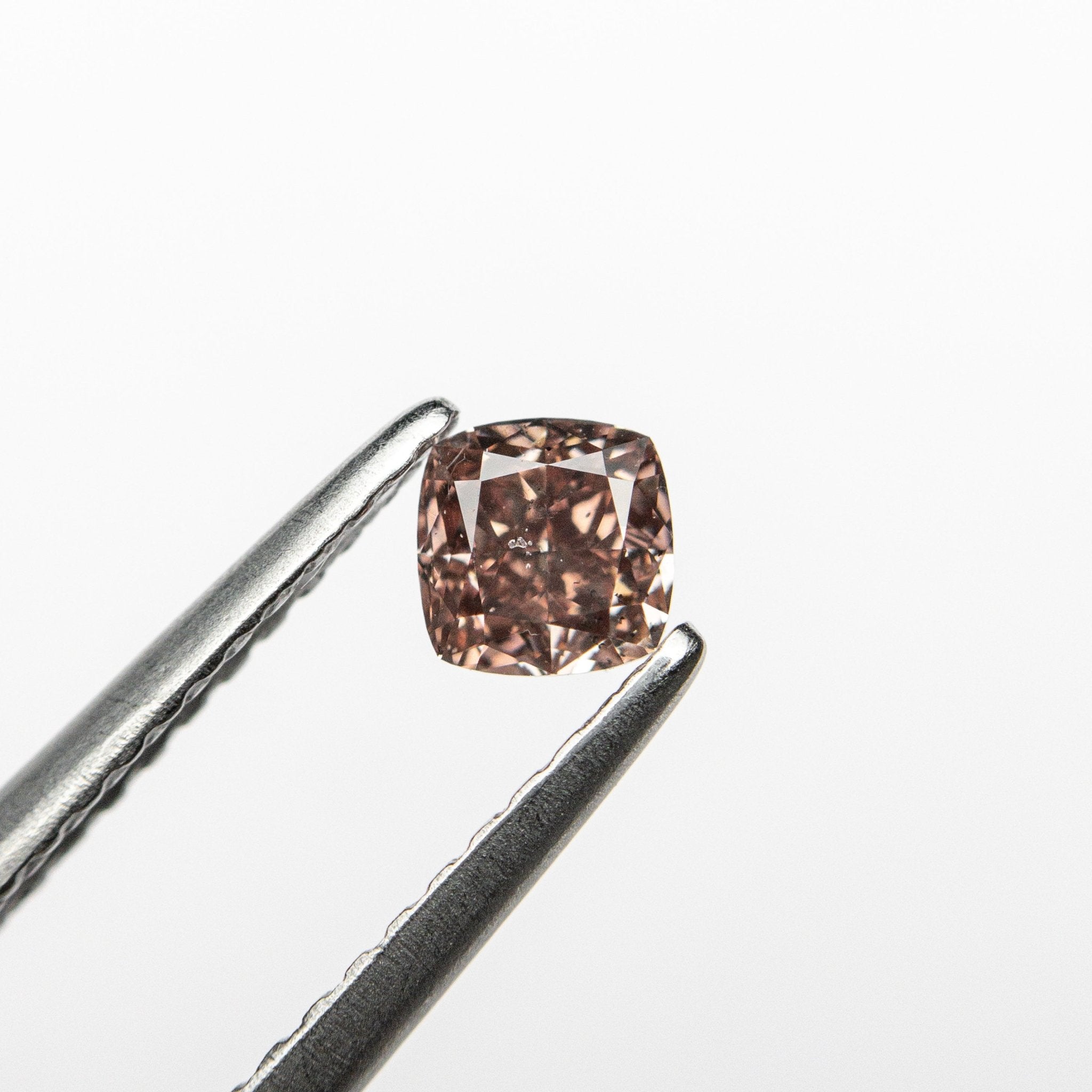 0.30ct 3.74x3.69x2.49mm GIA SI2 Fancy Deep Brownish Orangy Pink Cushion Brilliant 🇦🇺 24104 - 01 - MTD