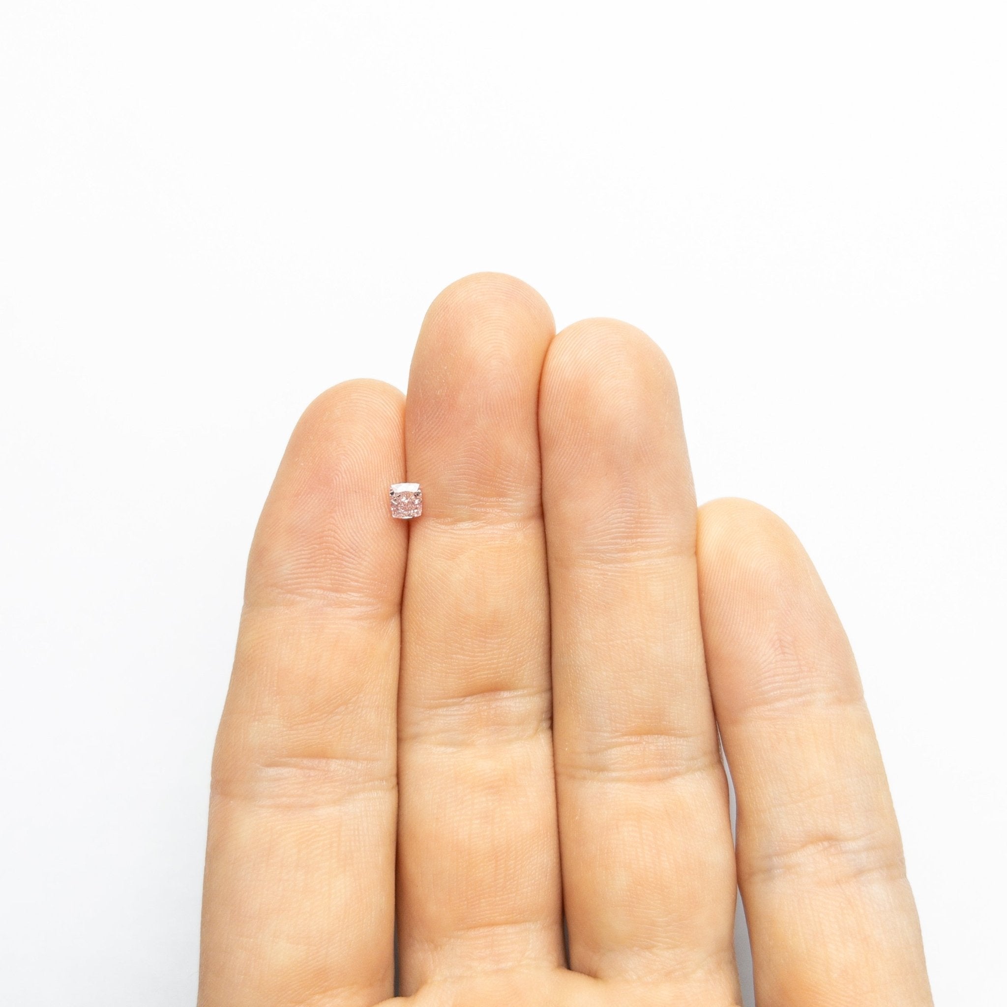 0.37ct 4.02x3.60x2.65mm GIA SI2 Fancy Pink Cushion Brilliant 🇦🇺 24141 - 01 - MTD