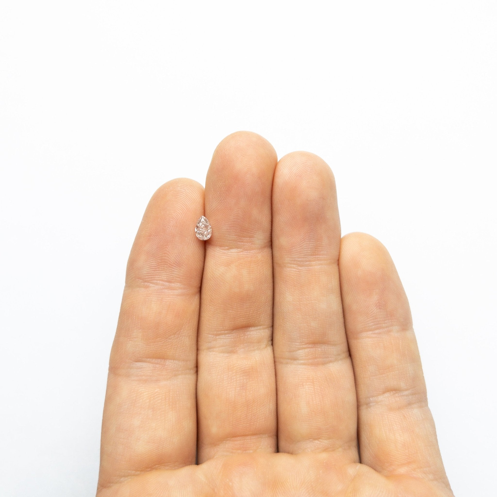 0.46ct 5.85x3.80x2.65mm SI2 Fancy Light Brownish Pink Pear Brilliant 🇦🇺 24118 - 01 - MTD