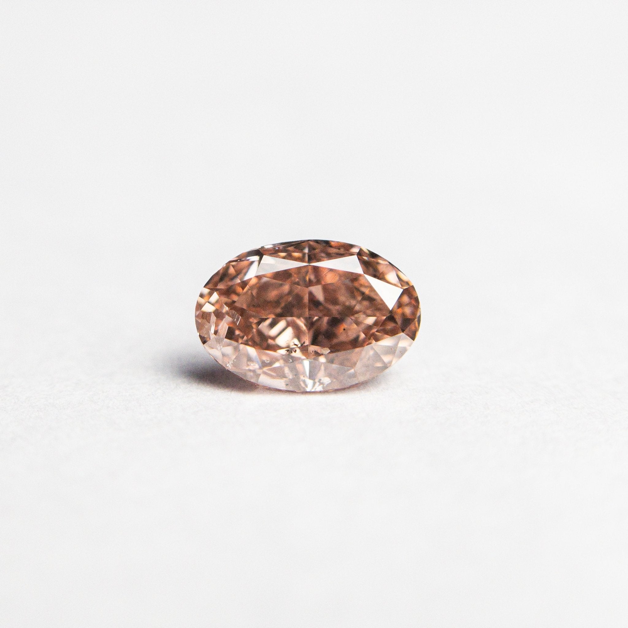 0.50ct 5.89x3.98x2.71mm GIA SI2 Fancy Deep Brownish Orangy Pink Oval Brilliant 🇦🇺 24163 - 01 - MTD