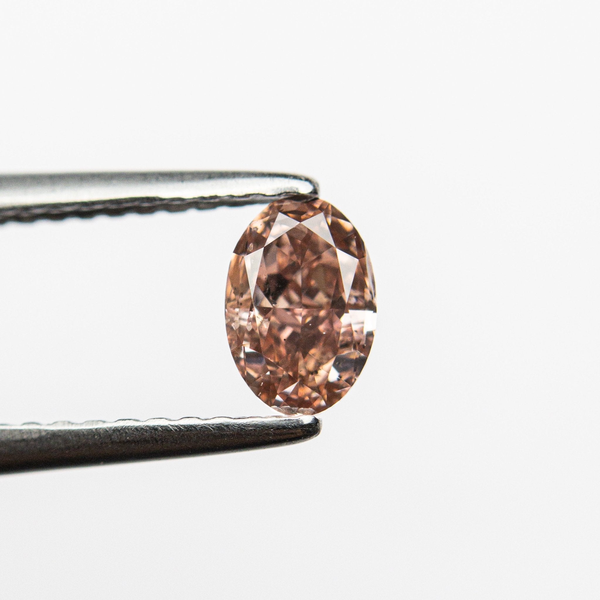 0.50ct 5.89x3.98x2.71mm GIA SI2 Fancy Deep Brownish Orangy Pink Oval Brilliant 🇦🇺 24163 - 01 - MTD