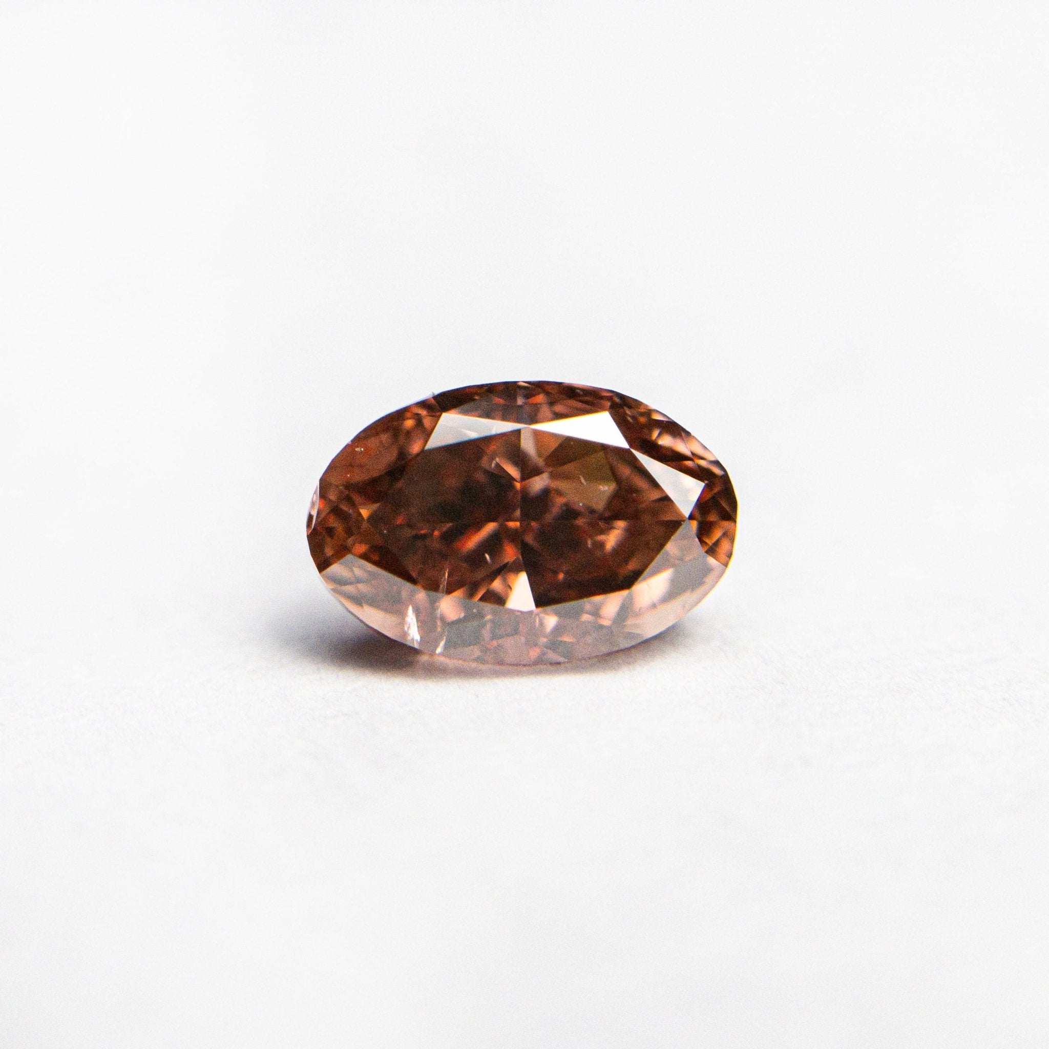 0.80ct 6.64x4.33x3.25mm GIA SI2 Fancy Deep Brownish Orangy Pink Oval Brilliant 🇦🇺 24162 - 01 - MTD