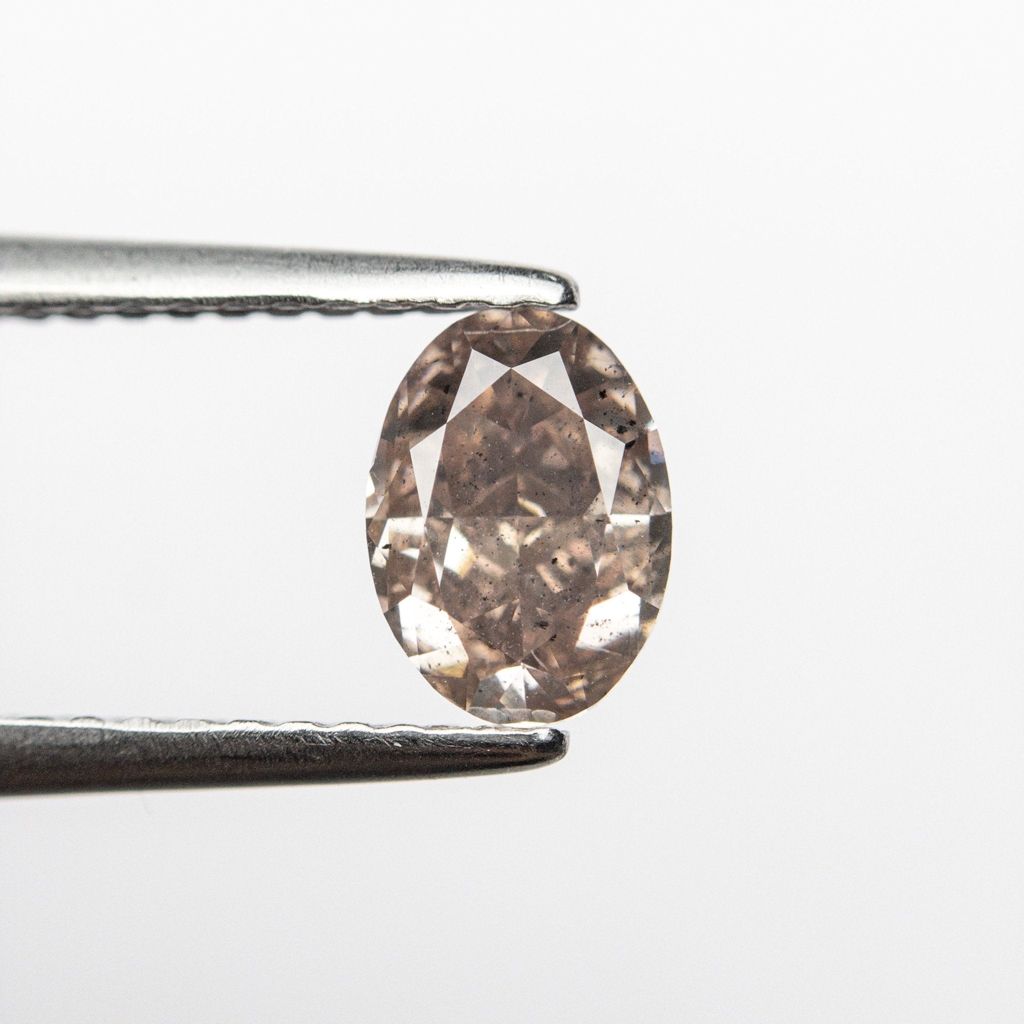 0.90ct 6.72x4.87x3.46mm GIA I1 Fancy Pink - Brown Oval Brilliant 🇦🇺 24092 - 01 - MTD