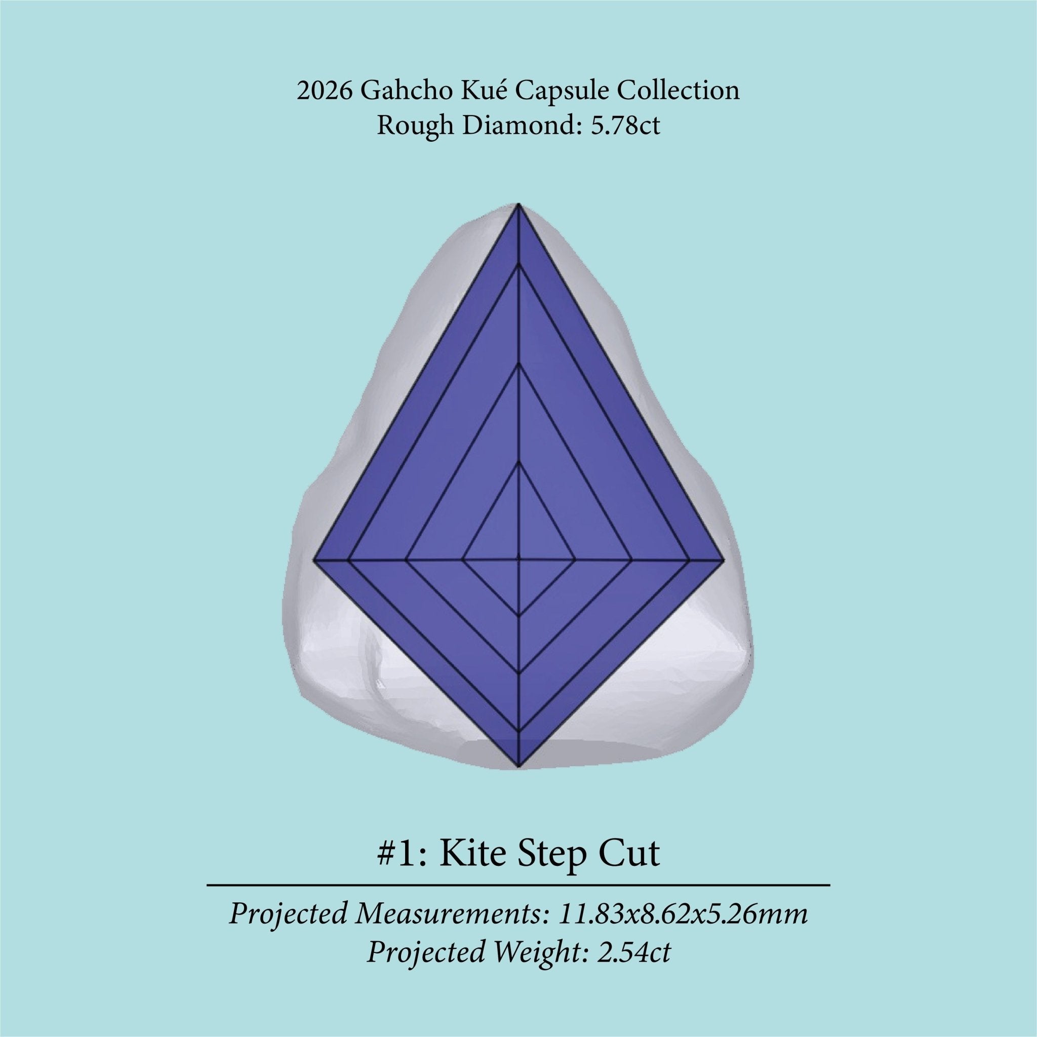 5.78ct VS2 C2 Pre - Cut Canadian Champagne Diamond 27941 - MTD