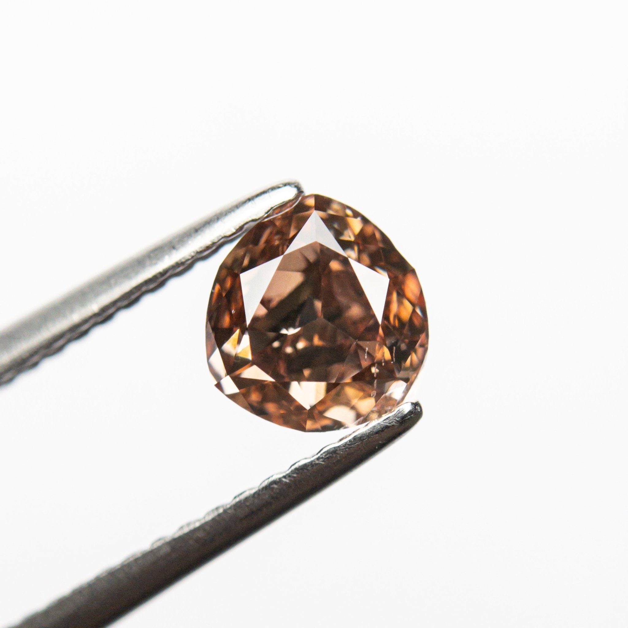 1.00ct 6.08x5.67x3.42mm GIA SI1 Fancy Deep Brown - Pink Trillion Brilliant 🇦🇺 24113 - 01 - MTD