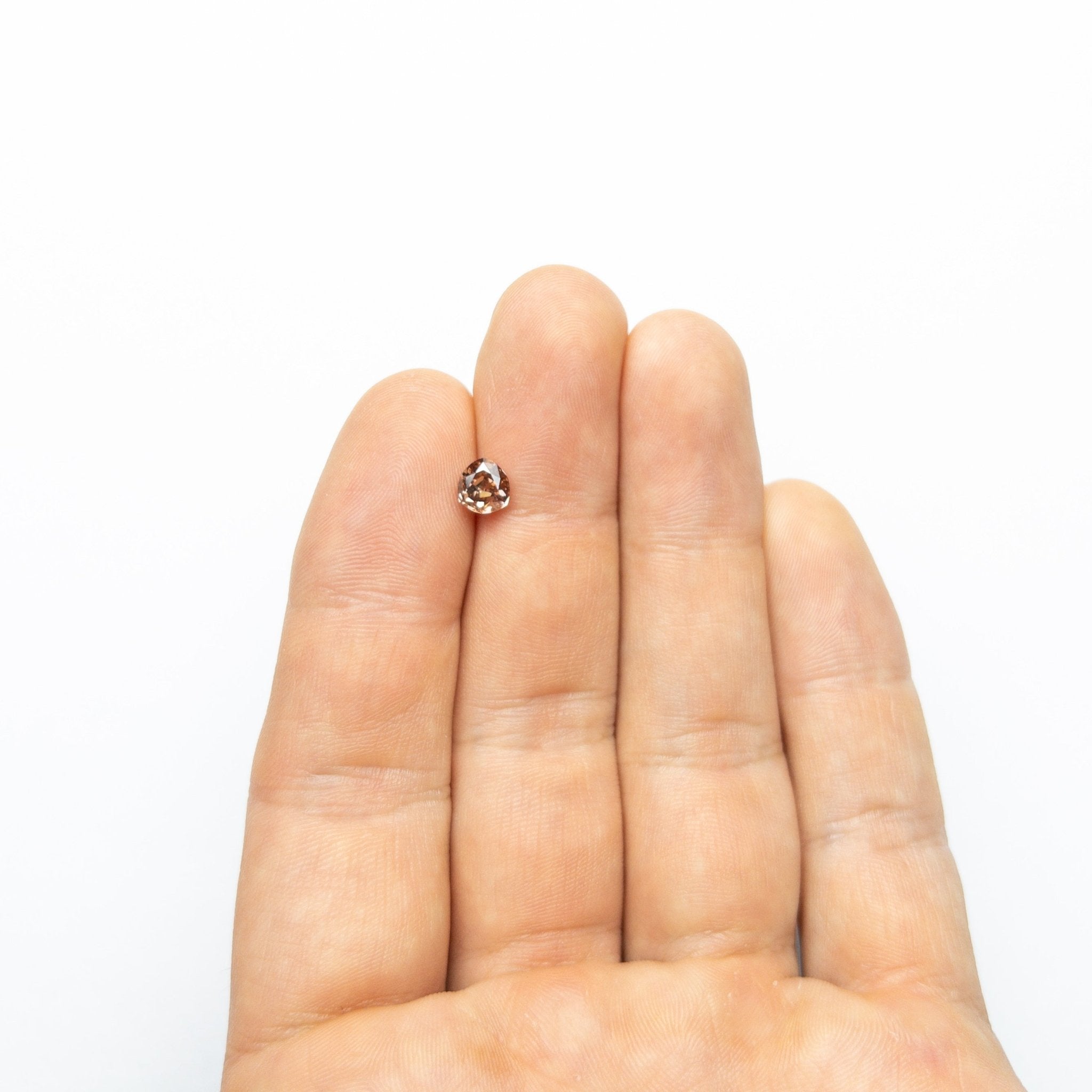 1.00ct 6.08x5.67x3.42mm GIA SI1 Fancy Deep Brown - Pink Trillion Brilliant 🇦🇺 24113 - 01 - MTD