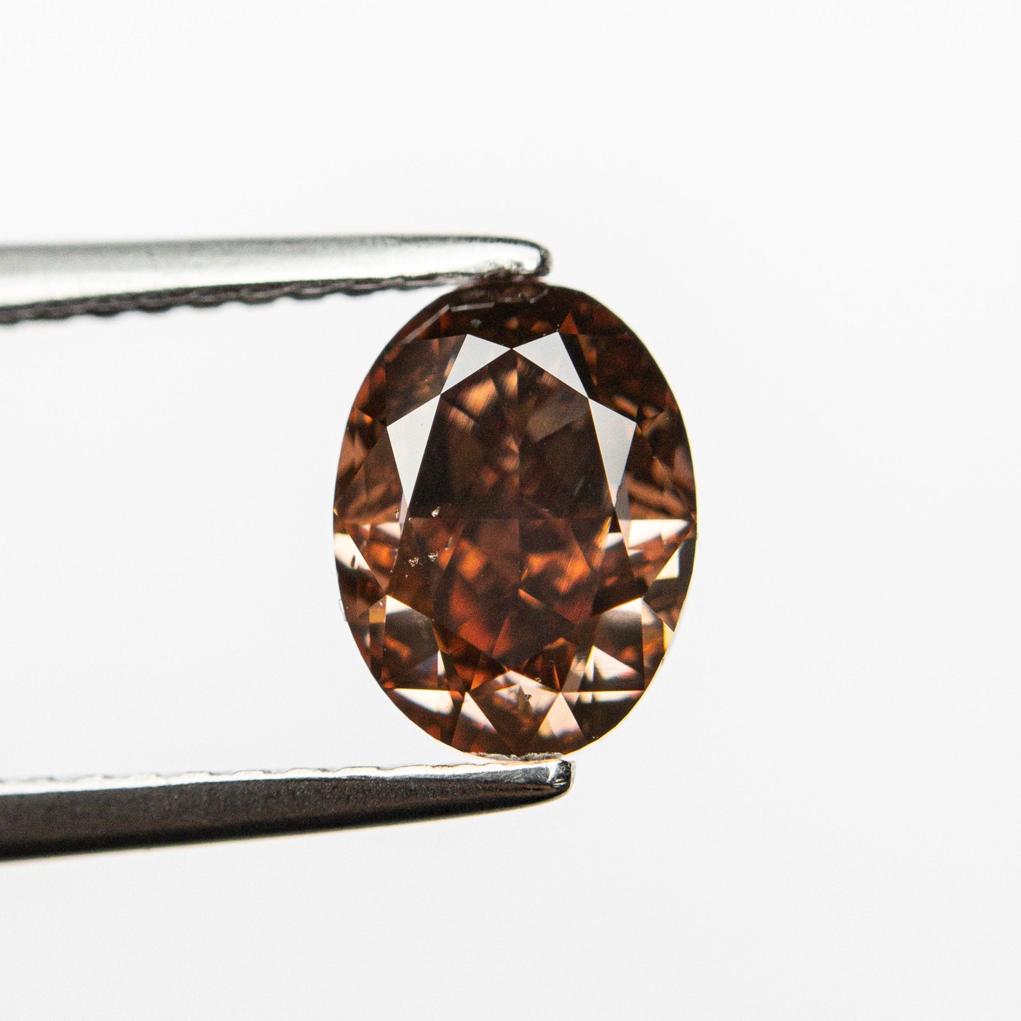 1.50ct 7.69x5.74x4.16mm GIA SI1 Fancy Deep Brown - Pink Oval Brilliant 🇦🇺 24161 - 01 - MTD