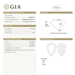 2.19ct 14.71x8.05x3.24mm GIA VS1 F Geo Pear Step Cut 27414 - 01 - MTD