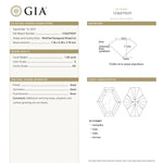 1.00ct 7.36x5.28x3.78mm GIA SI2 E Hexagon Brilliant 23901 - 01 - MTD