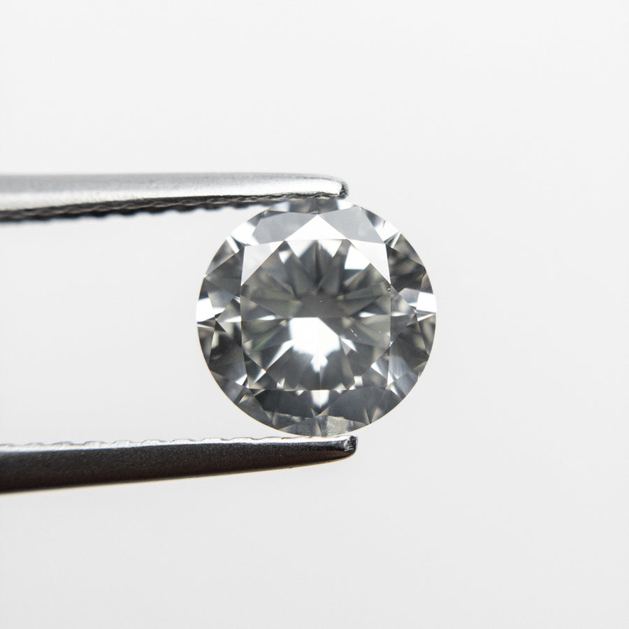 1.21ct 7.01x7.00x3.95mm Fancy Grey Round Brilliant 18473-01 - Misfit Diamonds