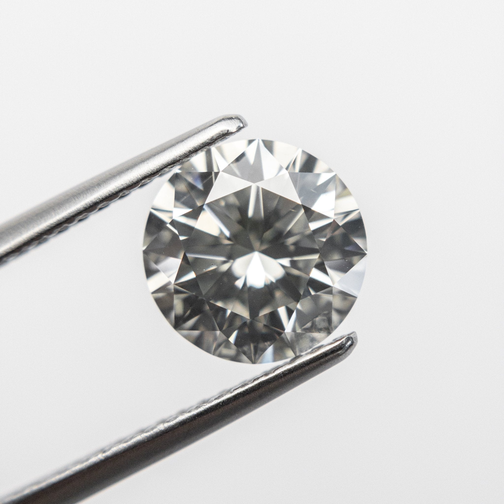 2.01ct 8.07x8.01x5.03mm GIA SI1 Fancy Light Grey Round Brilliant 18868-01 - MTD