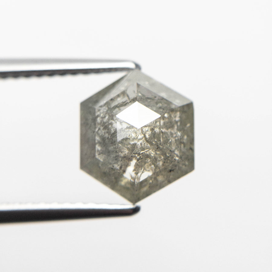 2.47ct 9.59x8.09x3.88mm Hexagon Rosecut 19256-02 - MTD