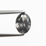 1.55ct 8.56x6.22x3.78mm GIA I1 Fancy Dark Grey Oval Brilliant 19266-01 - MTD