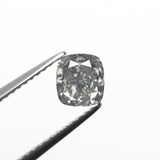 1.00ct 5.74x5.24x3.68mm GIA SI1 Fancy Grey Cushion Brilliant 19412 - 01 - MTD