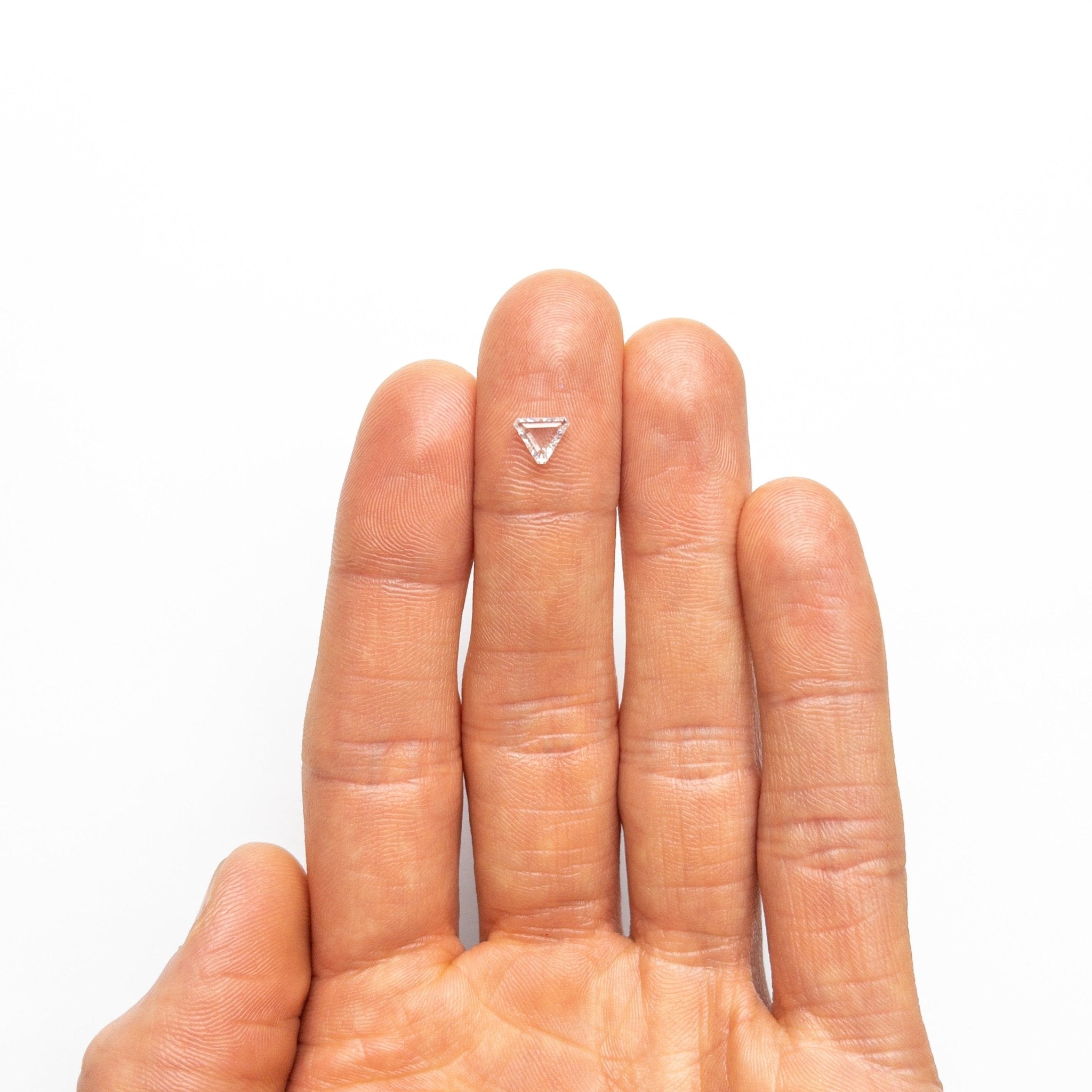0.50ct 5.51x6.09x1.83mm SI2 F Cut Corner Triangle Portrait Cut 19438 - 35 - MTD