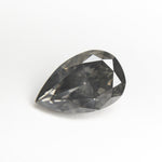 2.07ct 10.33x6.61x4.25mm GIA SI2 Fancy Dark Grey Pear Brilliant 19549-01 - MTD