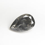 2.07ct 10.33x6.61x4.25mm GIA SI2 Fancy Dark Grey Pear Brilliant 19549-01 - MTD