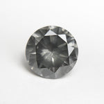 3.05ct 9.27x9.26x5.69mm Fancy Grey Round Brilliant 19552-01 - MTD