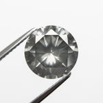 3.05ct 9.27x9.26x5.69mm Fancy Grey Round Brilliant 19552-01 - MTD