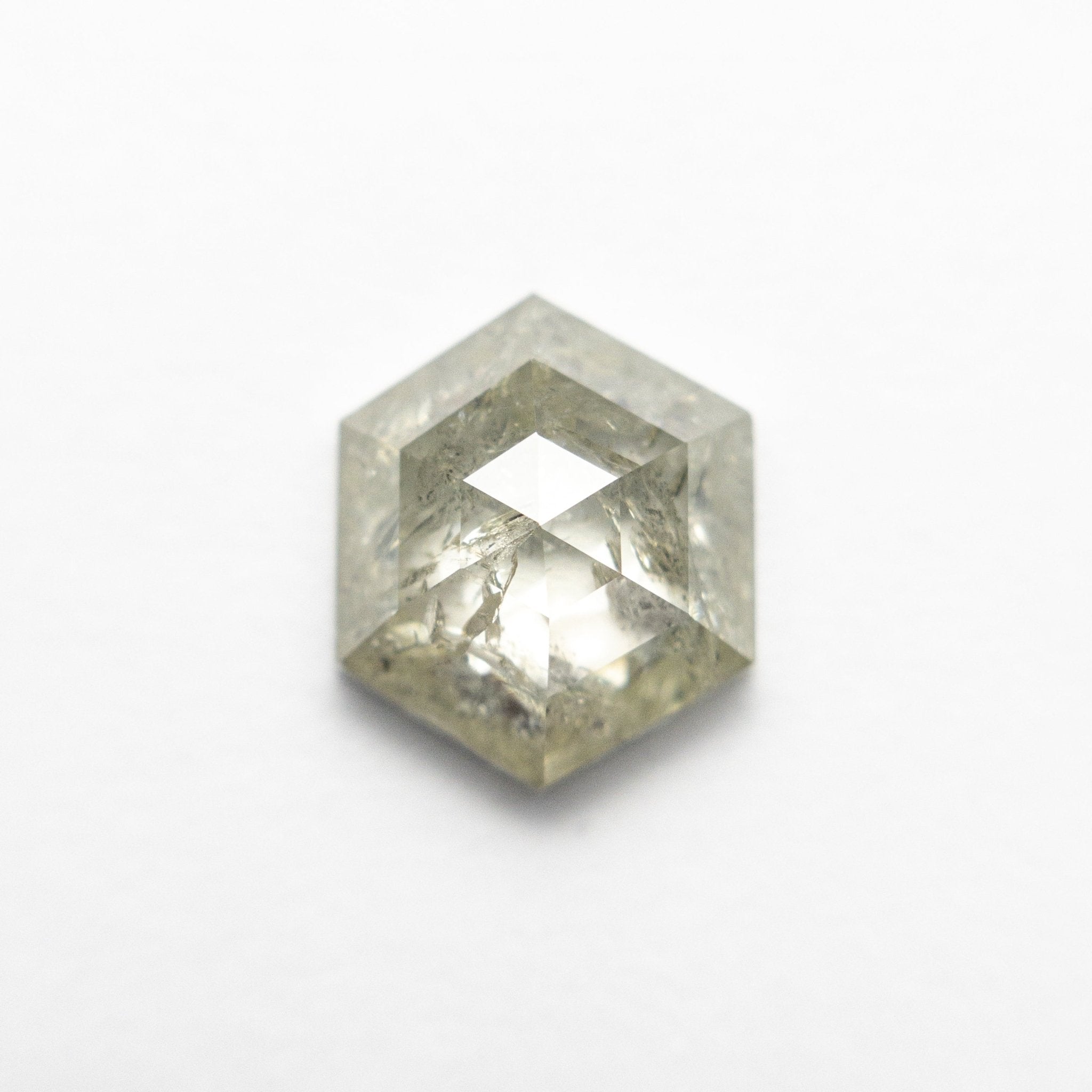 2.49ct 9.39x7.93x3.92mm Hexagon Rosecut 19606 - 21 - MTD