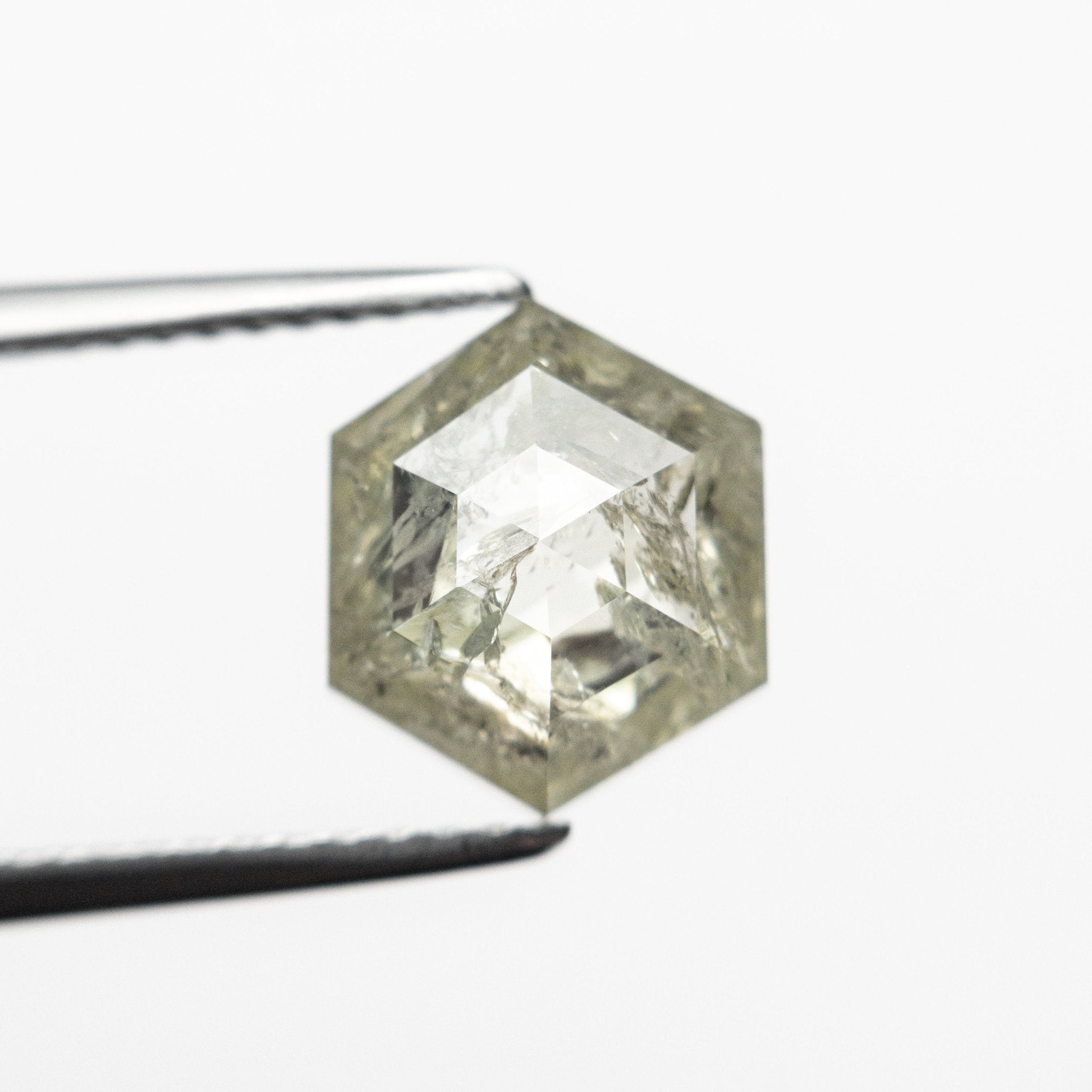 2.49ct 9.39x7.93x3.92mm Hexagon Rosecut 19606 - 21 - MTD