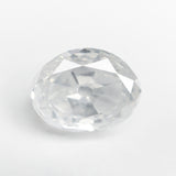 5.54ct 11.83x9.02x6.02mm GIA I2 Fancy White Modern Antique Oval Old Mine Cut 19722-01