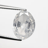 5.54ct 11.83x9.02x6.02mm GIA I2 Fancy White Modern Antique Oval Old Mine Cut 19722-01