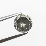 1.32ct 6.77x6.76x4.35mm I1 Fancy Grey Round Brilliant 19755 - 09 - MTD