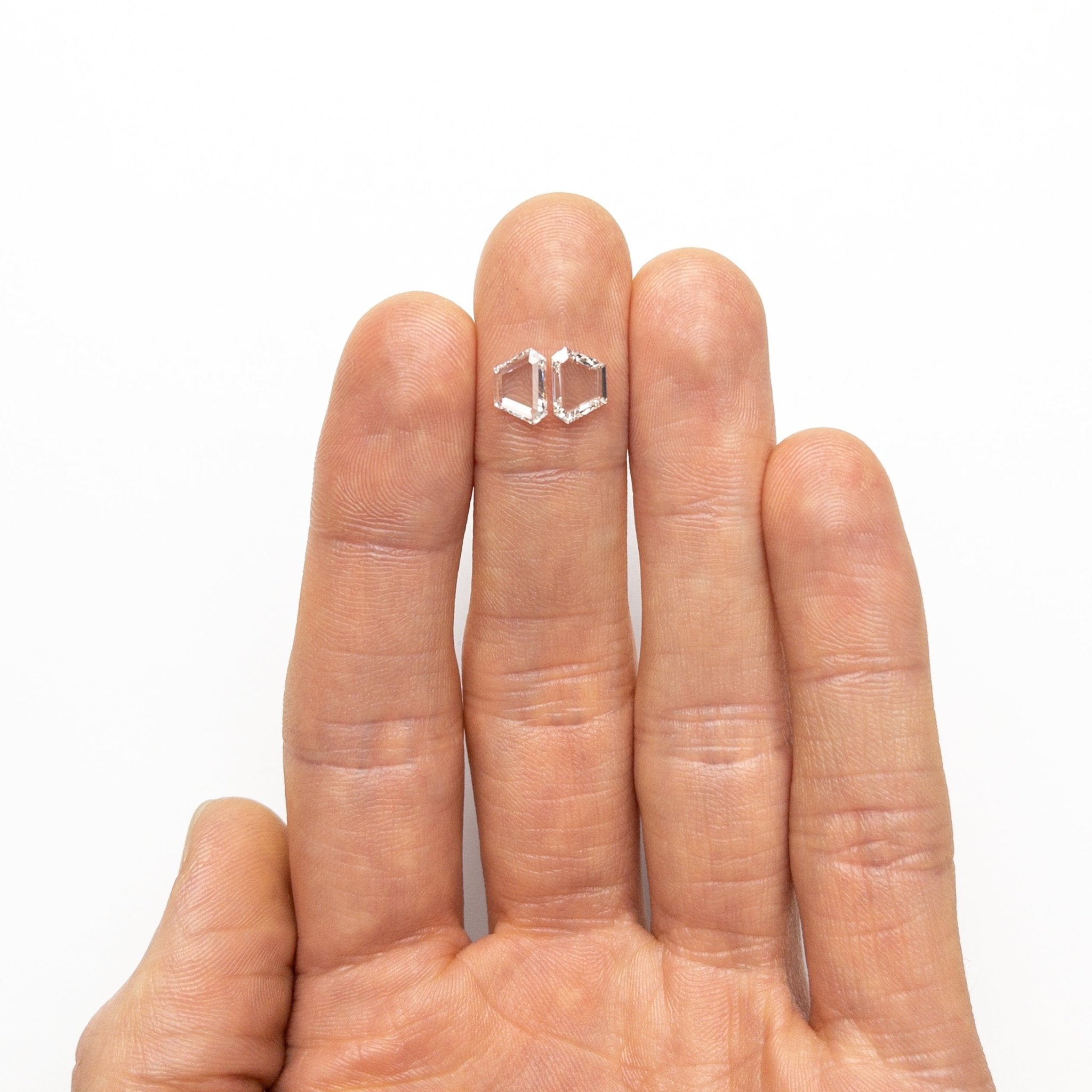 1.40cttw 2pc 7.87x5.60x1.54mm 7.90x5.63x1.42mm VS G - H Trapezoid Portrait Cut Matching Pair 19854 - 47 - MTD