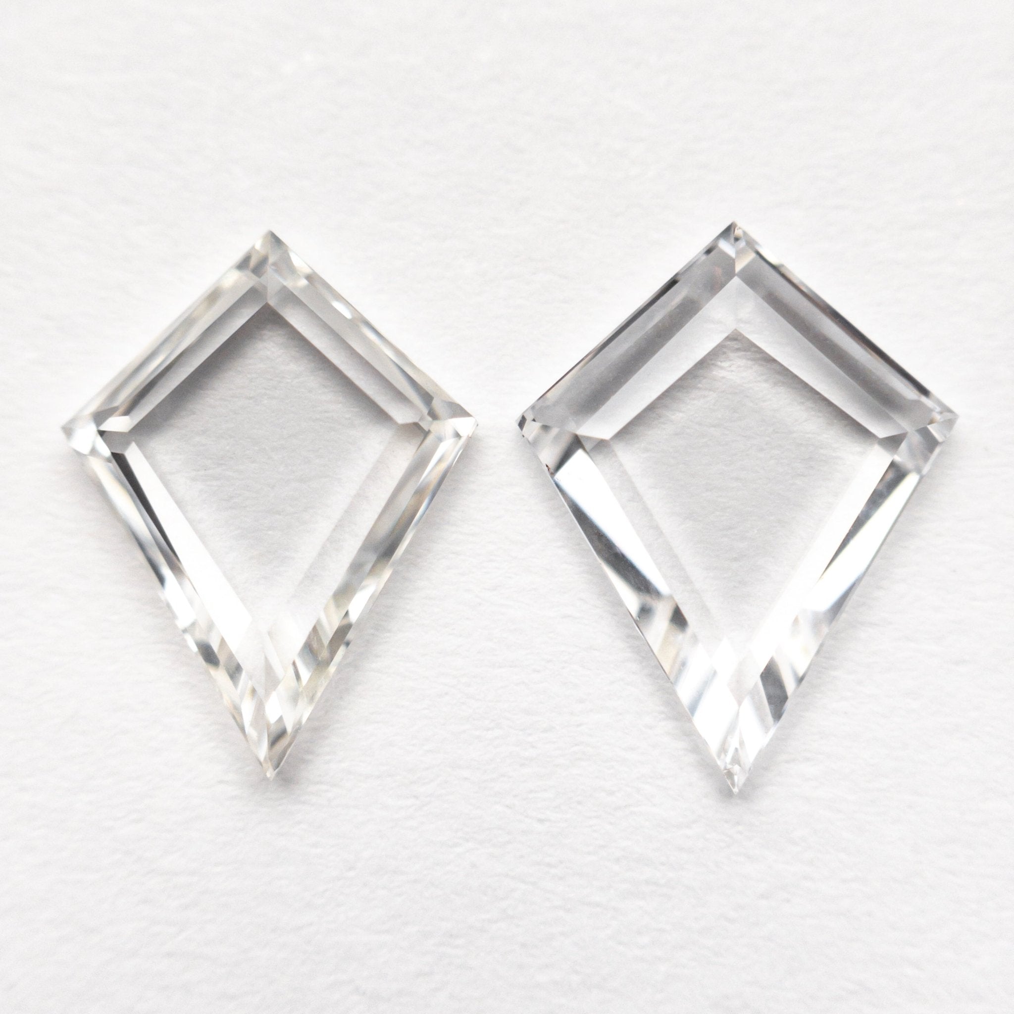 1.80cttw 2pc 9.73x7.33x1.82mm 10.15x7.82x1.58mm VVS/VS D-H Kite Portrait Cut Matching Pair 19854-48 - MTD