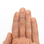 1.80cttw 2pc 9.73x7.33x1.82mm 10.15x7.82x1.58mm VVS/VS D-H Kite Portrait Cut Matching Pair 19854-48 - MTD