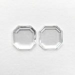0.92cttw 2pc 5.61x5.60x1.24mm 5.63x5.61x1.00mm VS E/F Cut Corner Square Portrait Cut Matching Pair 19854 - 50 - MTD