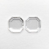0.92cttw 2pc 5.61x5.60x1.24mm 5.63x5.61x1.00mm VS E/F Cut Corner Square Portrait Cut Matching Pair 19854 - 50 - MTD