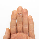 0.92cttw 2pc 5.61x5.60x1.24mm 5.63x5.61x1.00mm VS E/F Cut Corner Square Portrait Cut Matching Pair 19854 - 50 - MTD