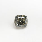 1.01ct 5.22x5.59x3.90mm Fancy Grey Cushion Brilliant 19913 - 02 - MTD