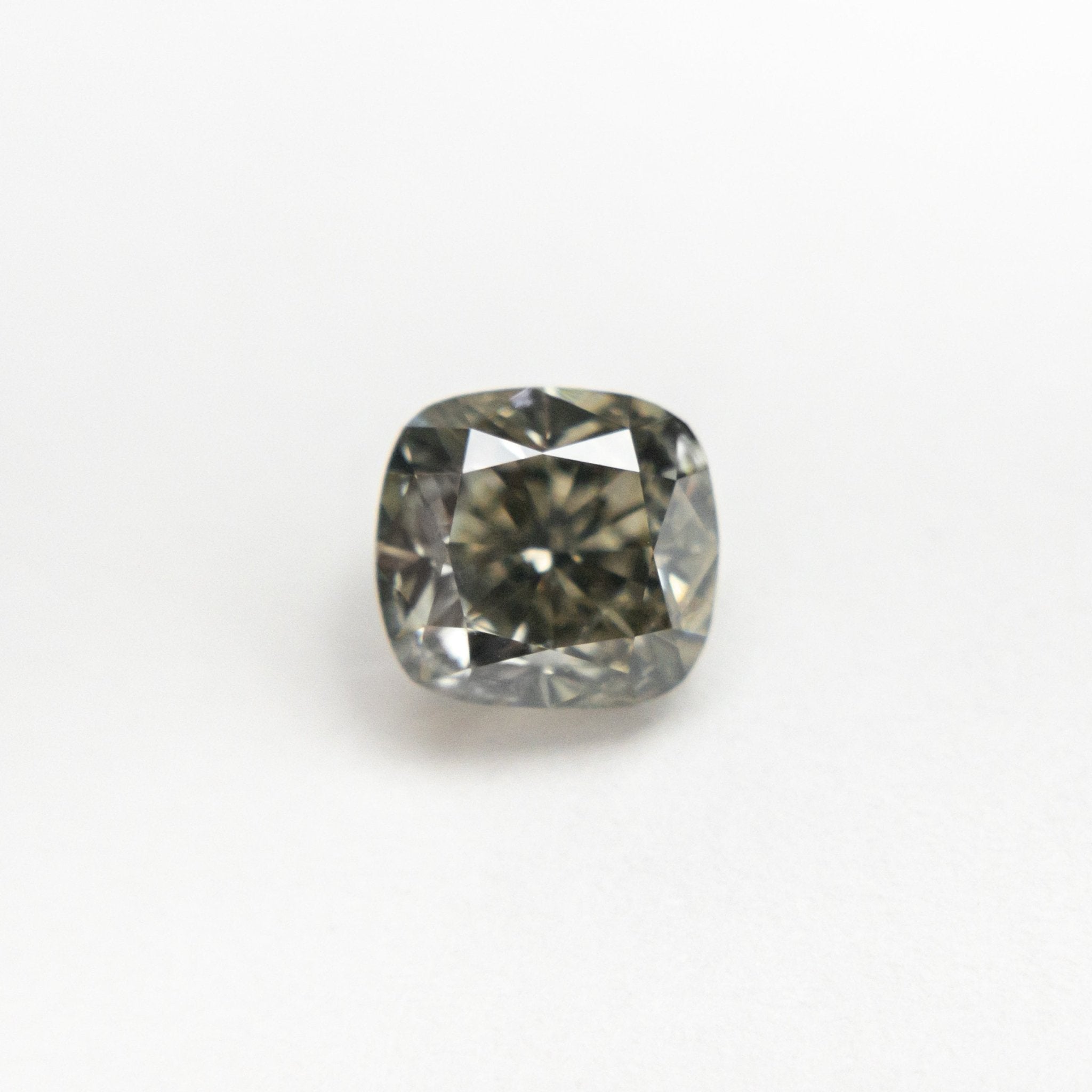 1.01ct 5.22x5.59x3.90mm Fancy Grey Cushion Brilliant 19913 - 02 - MTD